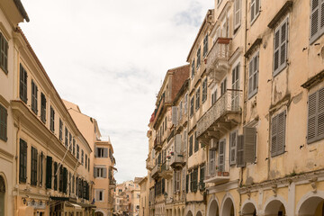 corfu city center seesightings spirng in greece