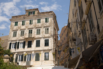 corfu city center seesightings spirng in greece
