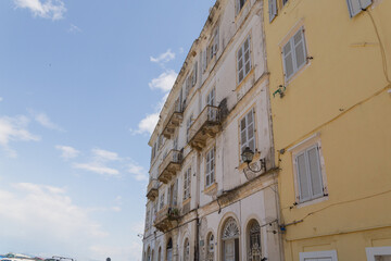 corfu city center seesightings spirng in greece
