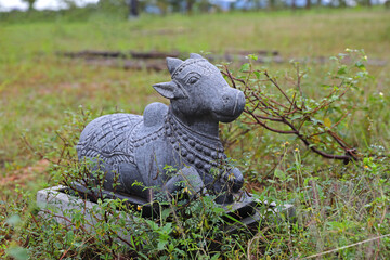 Nandhi statue in indian temple