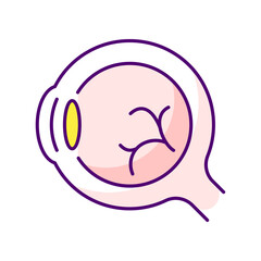 vision, eyeball. Color icon for web design