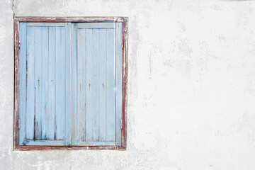 Old Blue Cement Floor Window Background