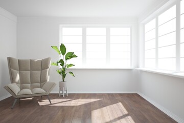 Modern interior design. 3D illustration