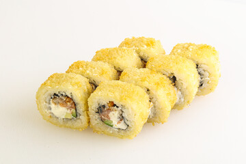 Japanese tempura roll with fish