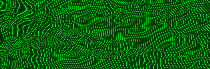 Abstract green mountain contour lines. Topographic terrain.