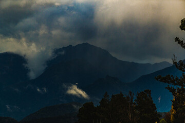 Dramatic light in the mountains