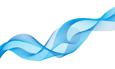 Blue smoke on white background