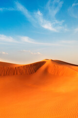Fototapeta na wymiar Desert landscape sand dunes Dubai
