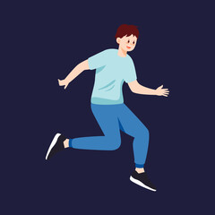 May 4th Youth Day, young people gather for activities, vector illustration