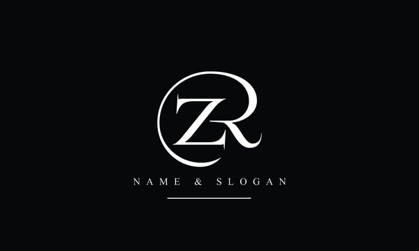 RZ, ZR, R, Z abstract letters logo monogram