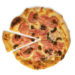 Pizza on a isolated background