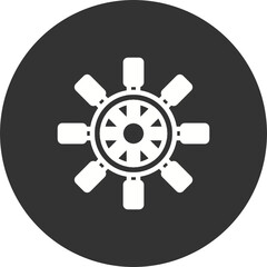 Fototapeta premium Rudder Icon