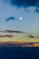 Sunset in the mountains