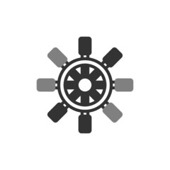 Obraz premium Rudder Icon