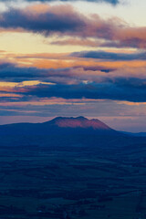 Sunset in the mountains