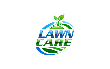 Illustration vector graphic of lawn care, landscape, grass concept logo design template-01