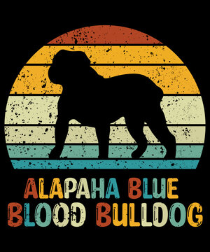 Alapaha Blue Blood Bulldog Silhouette Gráfico por T-Shirt Empire