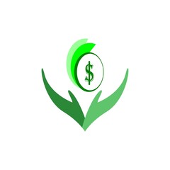 dollar symbol logo vector illustration