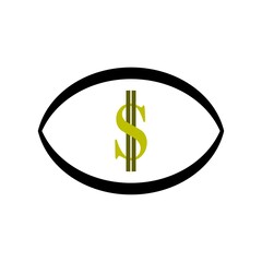 dollar symbol logo vector illustration