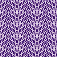 colorful simple vector pixel art mint blue magenta and deep violet seamless pattern of minimalistic geometric scaly hexagon pattern in japanese style