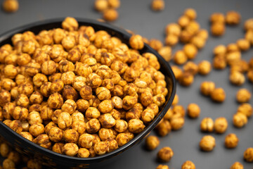 Kurkura Chana Dal Masala Namkeen Mixture Also Called Kurkure Kala Channa Dalmoth Nimki Is Made Of Bhuna Bengal Gram Roasted In Garam Masala Spices