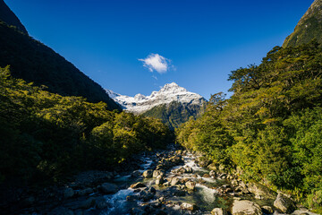 Fototapeta na wymiar Mountain landscape with river