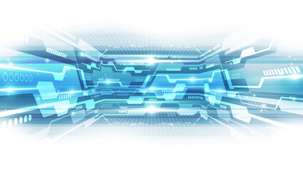 Abstract futuristic digital technology background. Illustration Vector