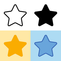 Illustration vector graphic of Star Icon. Perfect for user interface, new application, etc