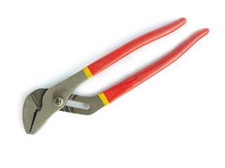 flat-nose pliers on white background, isolated.