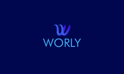 Worly M letter logo mark template
