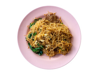 Stir Fried Soy Sauce with Pork and Kale.thai food.
