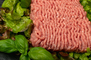Turkey Mince Meat, Ground Fresh Fillet, Uncooked Mincemeat