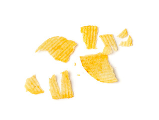Potato Chips Isolated