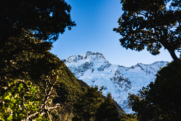 Mountain peak in New Zealand