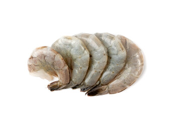 Fresh Shrimp Tails Isolated