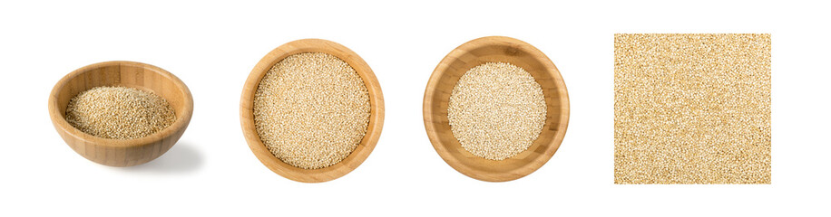 Quinoa Seeds Background or Chenopodium Quinoa Isolated