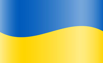 close up of waved Ukrainian flag