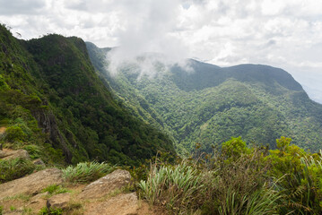 Fototapeta na wymiar World's End, Horton Plains national park, Sri Lanka
