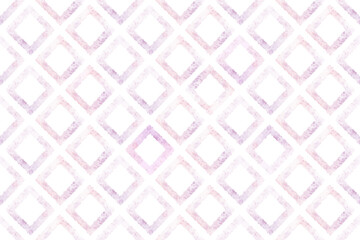watercolor pink and purple square diamond repeat seamless pattern background