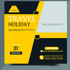 Modern Social Media Post Design Template 