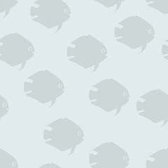 Abstract fish seamless background