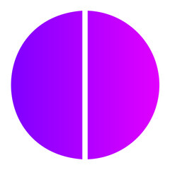 pie chart gradient icon