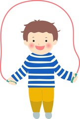 縄跳びする子ども