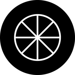 Obraz premium pie chart glyph icon