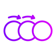 diagram gradient icon