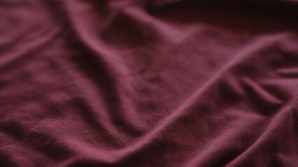 closeup shot of purple cotton fabric