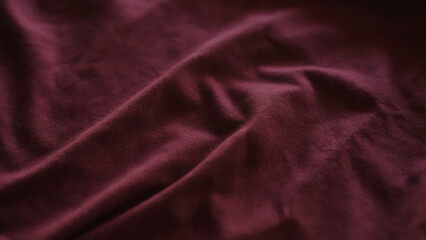 closeup shot of purple cotton fabric