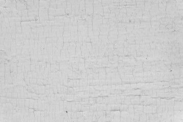 Fototapeta premium Background of old wood texture with white cracked paint, closeup
