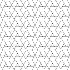 Fototapeta premium Seamless geometric pattern in white background. Simple vector illustration.