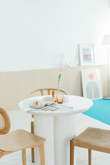 Minimalist relaxrooms with sofa and accessories in the room.